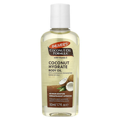 Palmer's, Coconut Oil Formula® with Vitamin E, Coconut Hydrate Body Oil, 1.7 fl oz (50 ml) | iHerb