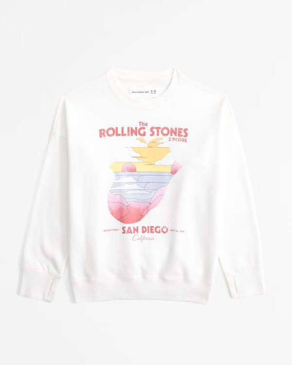 legging-friendly nirvana graphic crew sweatshirt | Abercrombie & Fitch (US)