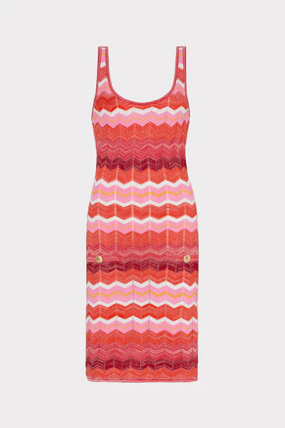 Multi Zig Zag Tank Mini Dress | MILLY