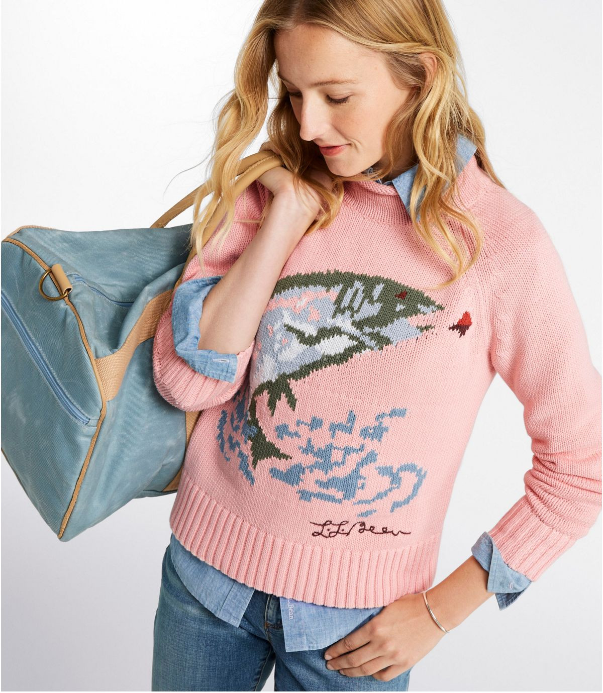 Women's Signature Original Cotton Sweater, Rollneck Novelty | Sweaters at L.L.Bean | L.L. Bean