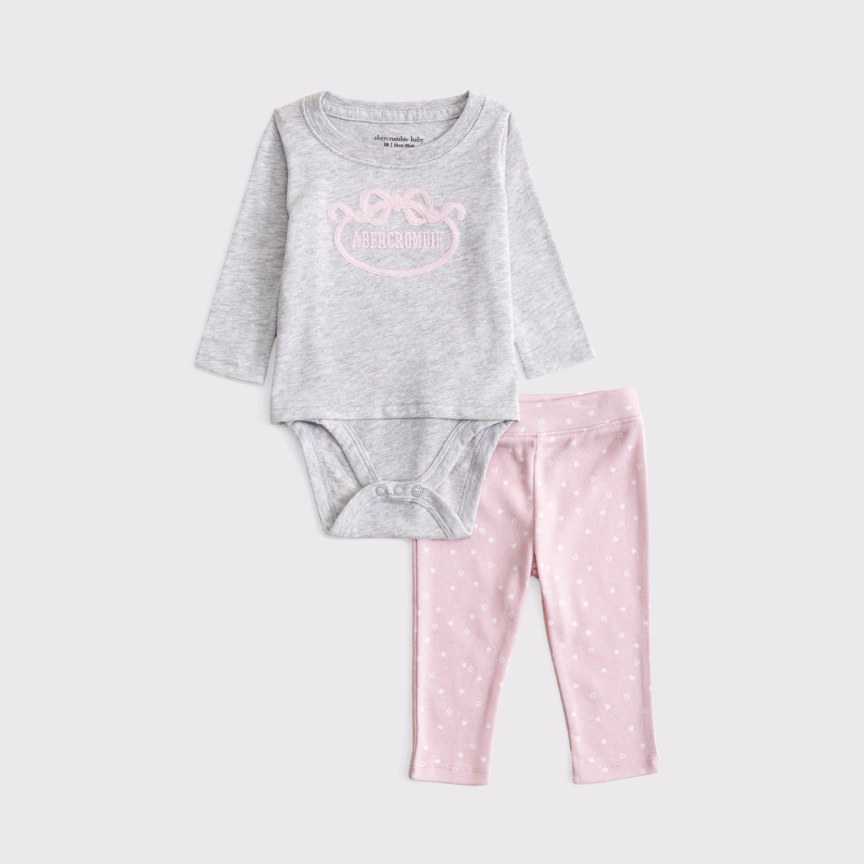 baby logo bodysuit and pant set | Abercrombie & Fitch (US)
