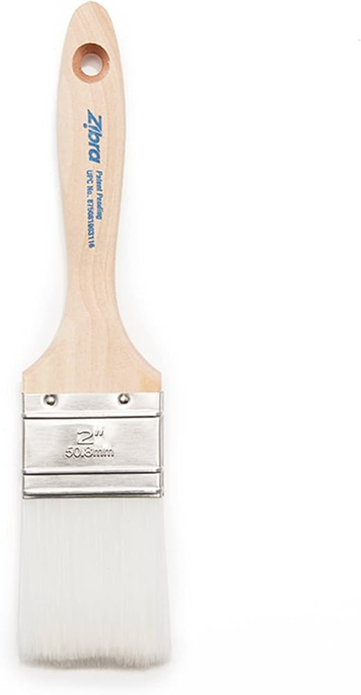 Zibra All Application Paint Brush, Pro Grade Chisel Paint Brush for Walls, Flat Surfaces, and Tri... | Amazon (US)