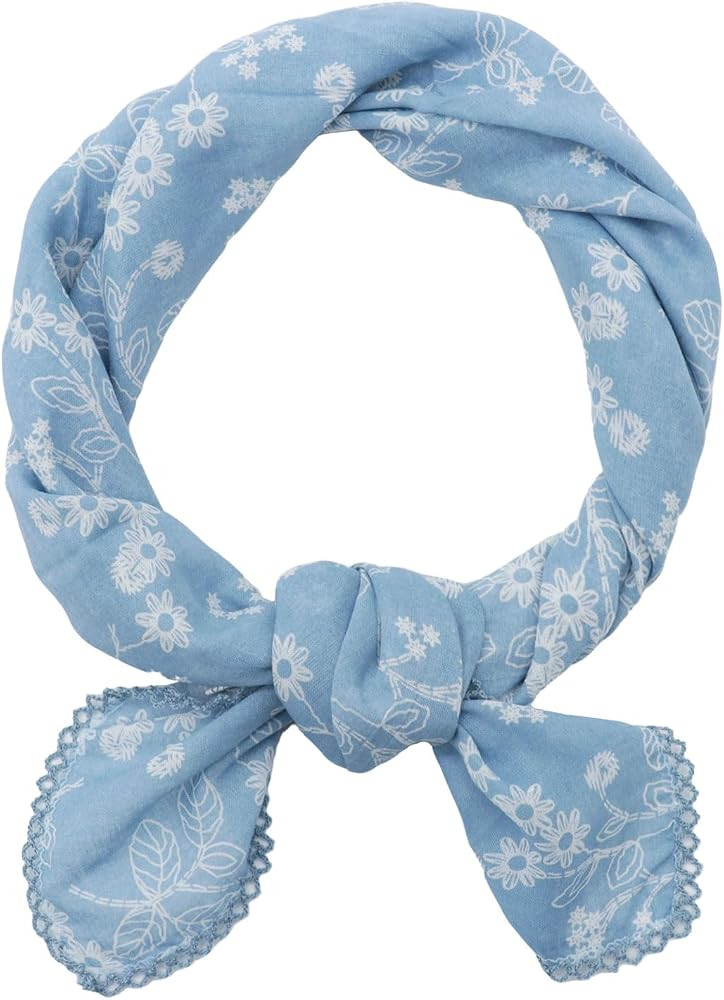 Large Cotton Bandanas for Women, 27 x 27 inch Hair Neck Scarf, Headband Square Scarf | Amazon (US)