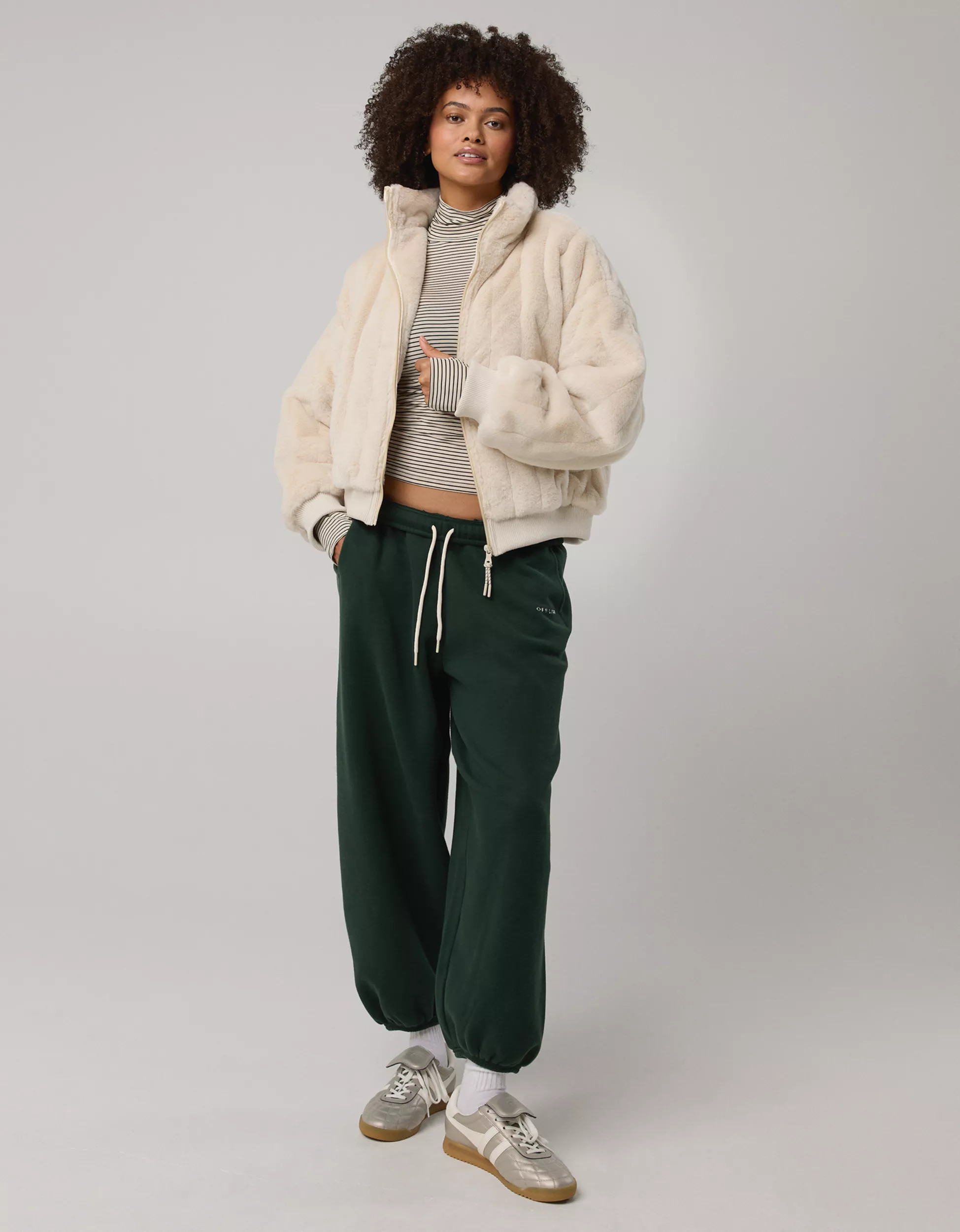 OFFLINE By Aerie Fur Full Zip Jacket | American Eagle Outfitters (US & CA)