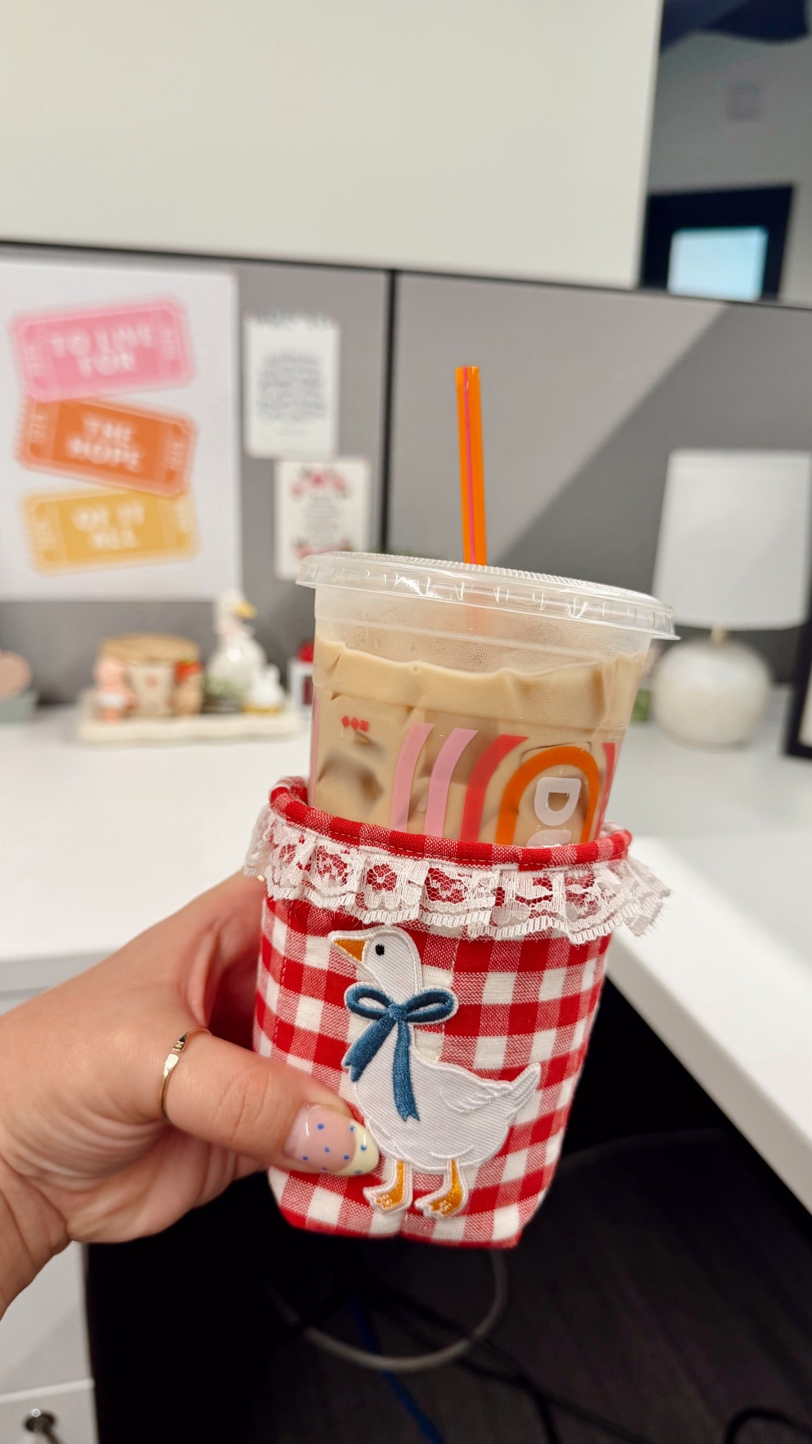I mean if you’re not drinking coffee out of the most whimsical drink sleeve, what are you doing?🪿☕️ (I got the 16 oz sleeve with a patch in fabric 9 + patch 5)

#LTKHome #LTKselfcare #LTKdayinmylife