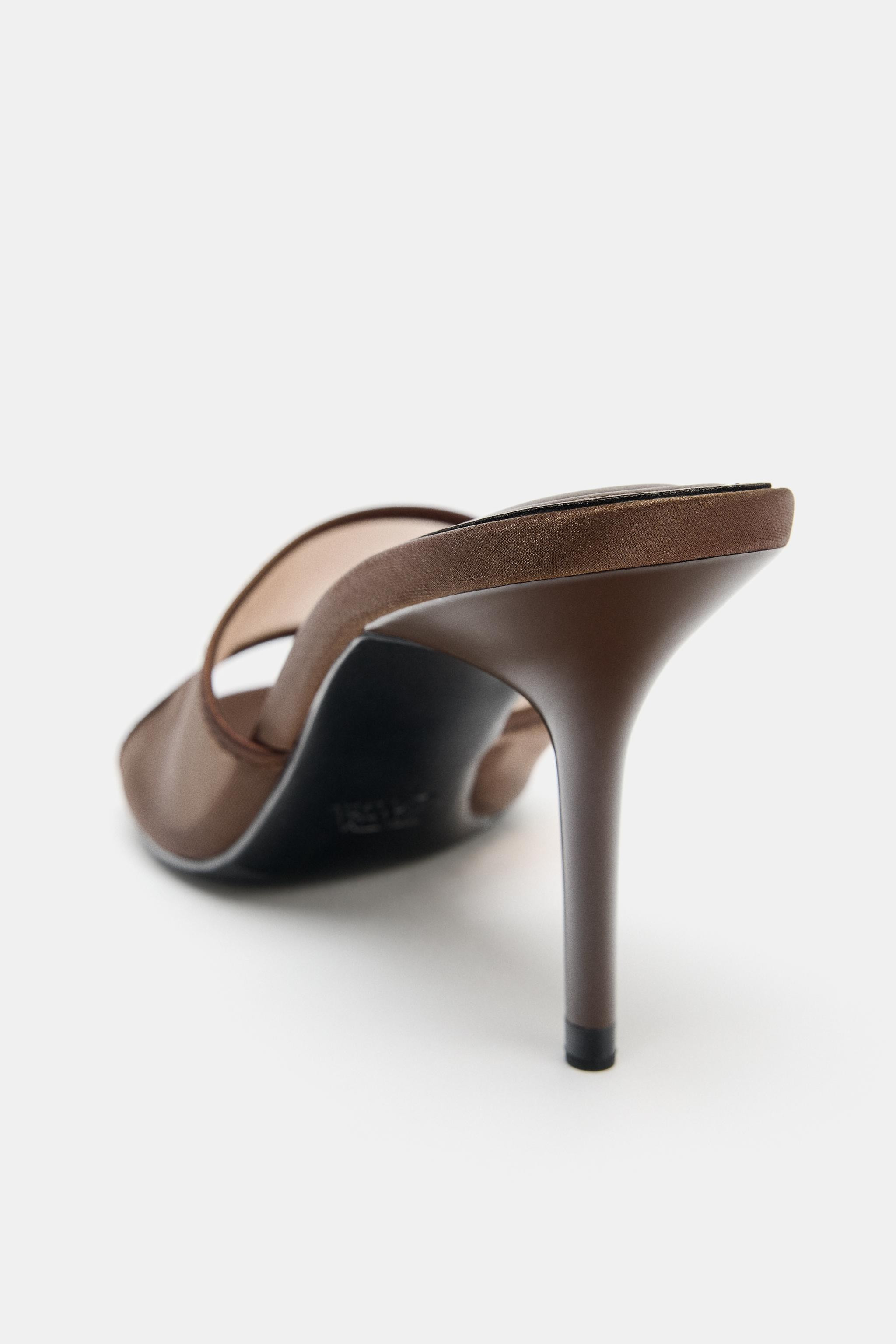 MESH HEELED SANDALS | Zara US