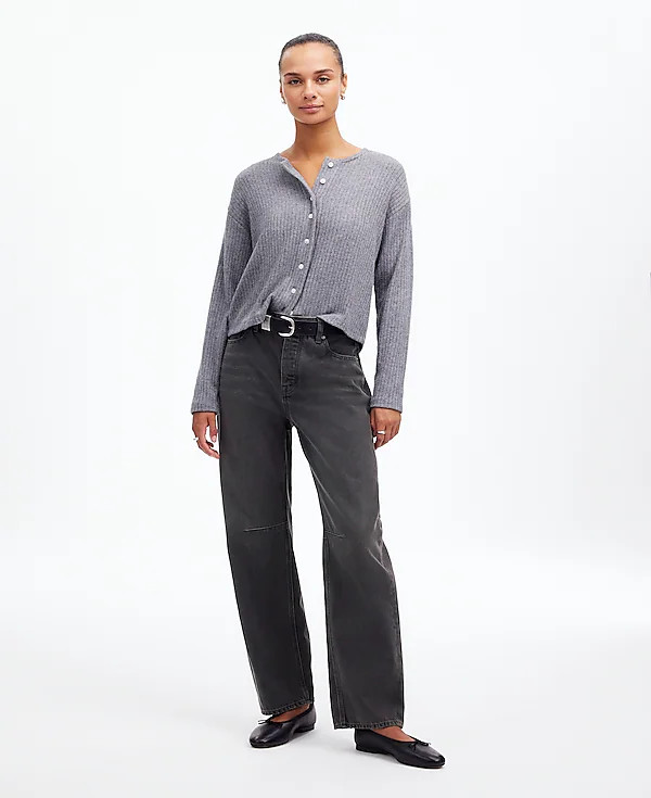 The Darted Barrel-Leg Jean | Madewell