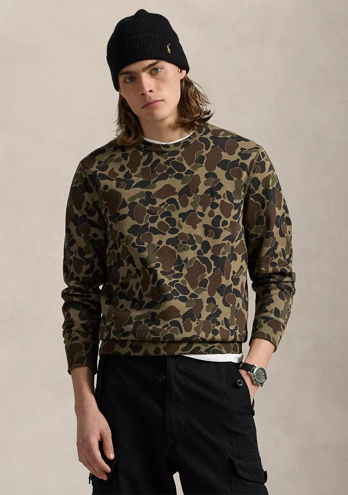 Camo Double-Knit Sweatshirt | Belk