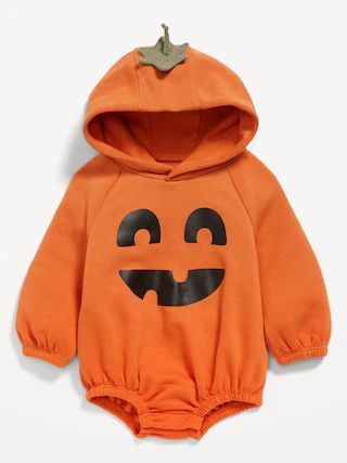 Unisex Pumpkin Costume Hooded One-Piece Romper for Baby | Old Navy (US)