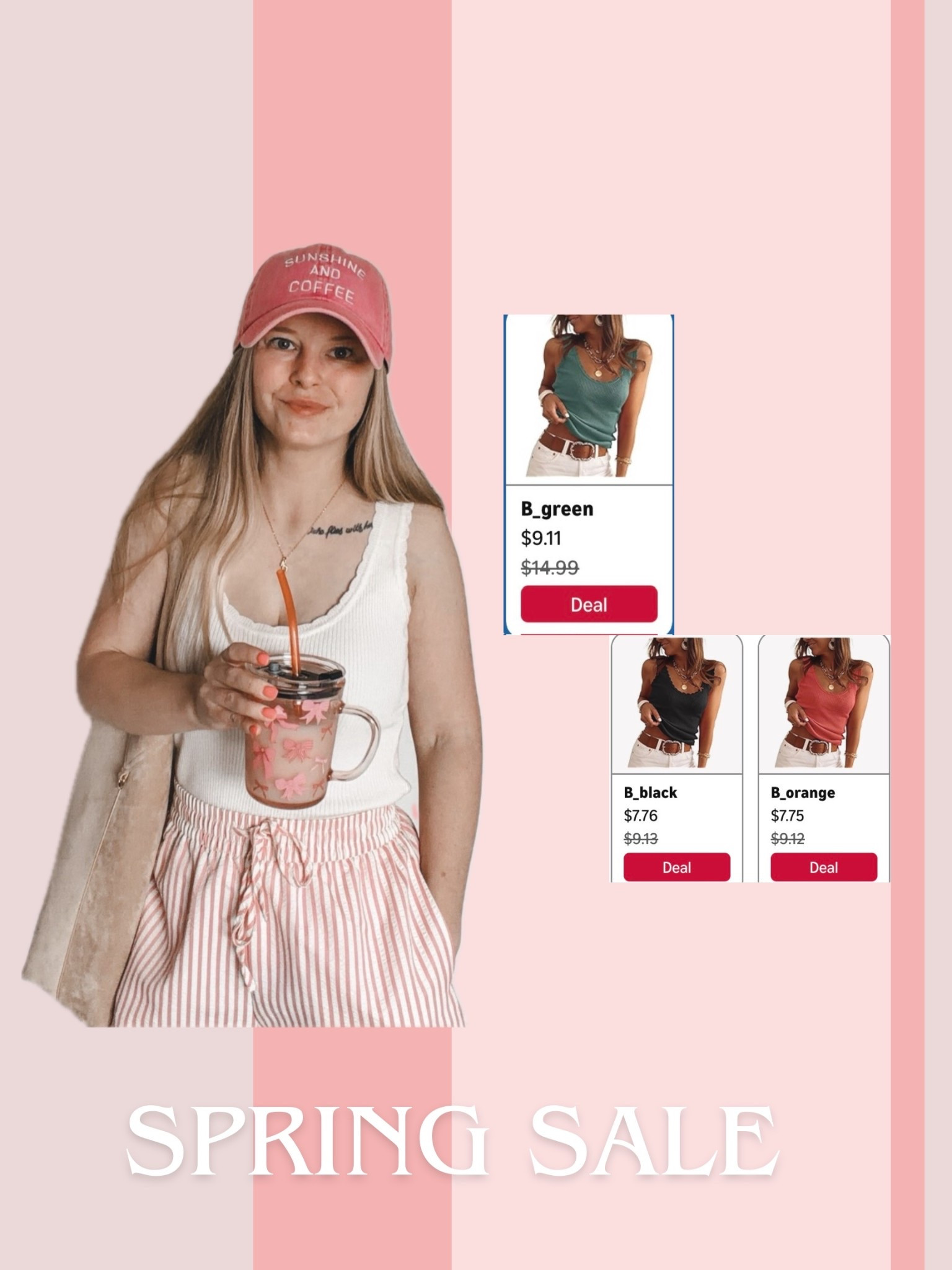 My tank top is on sale for the big spring sale and comes in a few different colors 

#LTKdayinmylife #LTKmomlife #LTKSaleAlert