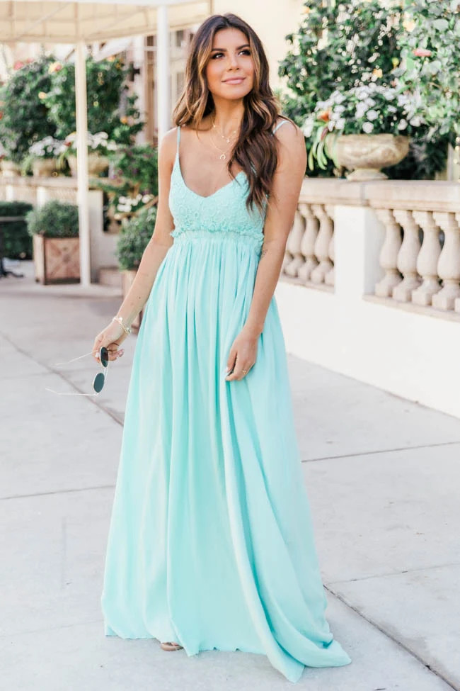 Once In A Lifetime Blue Maxi Dress | The Pink Lily Boutique