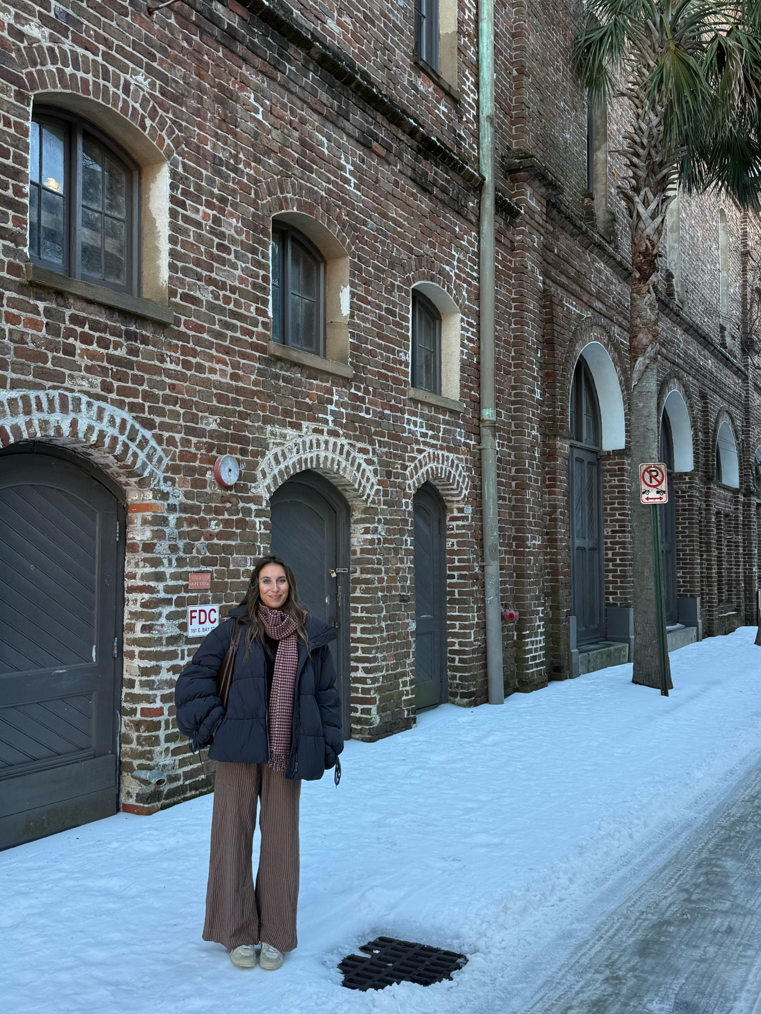 stripe pants— Larelaxed
Scarf— Sézane 
Loved this fit in Charleston, SC 🤍