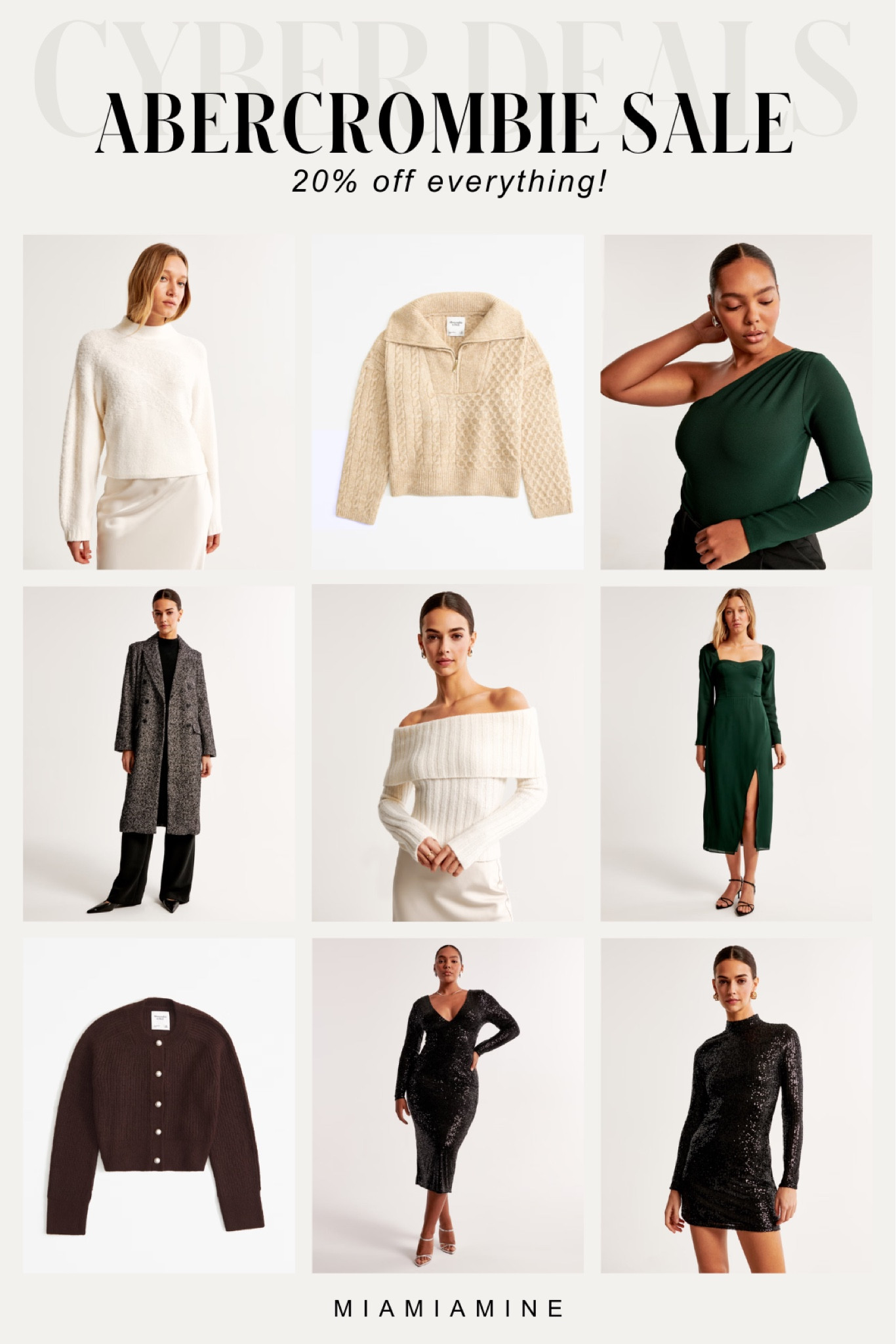 Abercrombie sale picks - take 20% off winter coats, sequin dresses, holiday sweaters and holiday outfits 

#LTKHoliday #LTKfindsunder100 #LTKsalealert