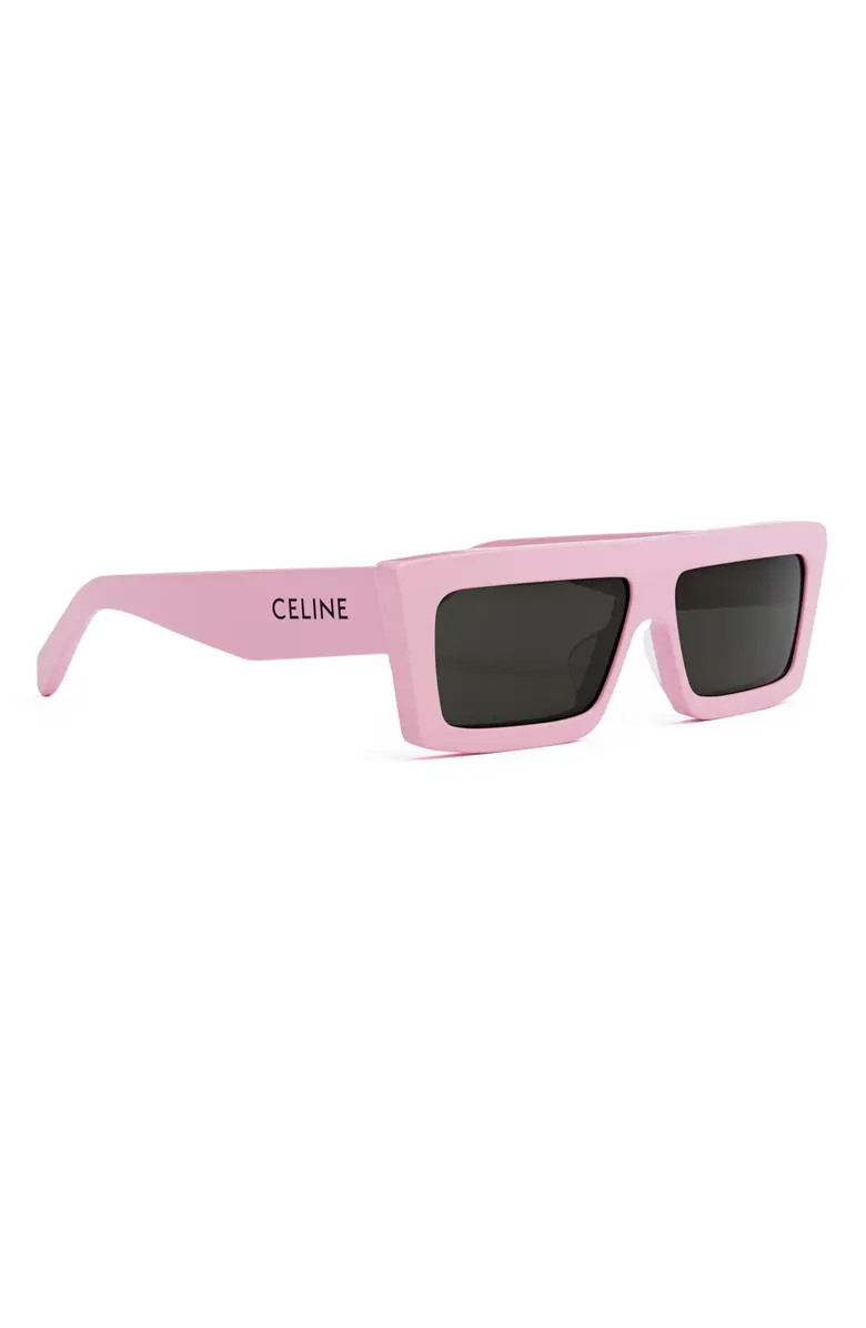 CELINE Monochroms 57mm Rectangular Sunglasses | Nordstrom | Nordstrom