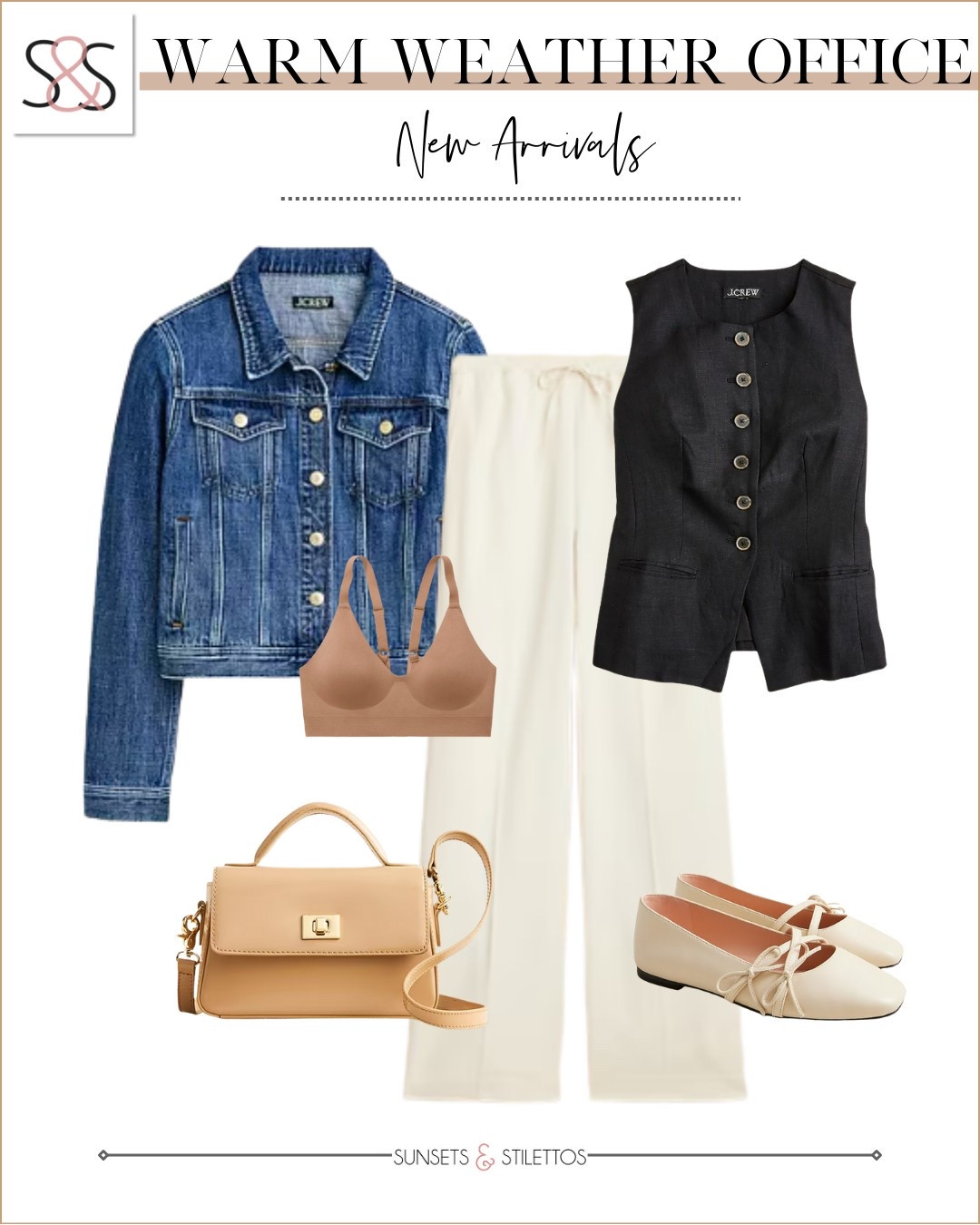 This vest layers so well with other spring pieces on your closet! Add a denim jean jacket and flats for a great warm weather vacation outfit!

Sunsets and Stilettos, resort wear, travel spring break

#LTKWorkwear #LTKStyleTip #LTKOver40