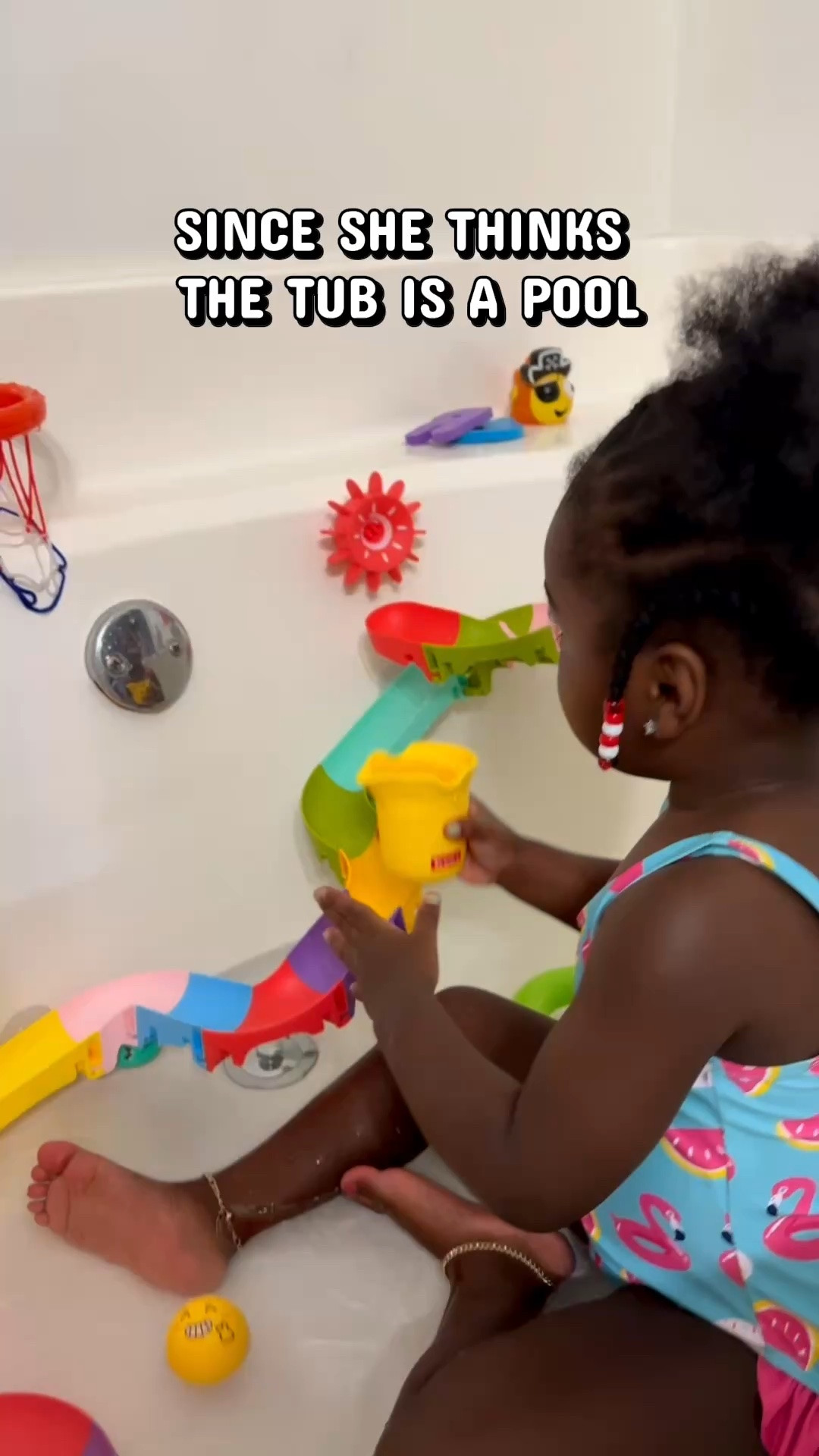 Bath time is such a FUN time in our house and adding this DIY Slide Bath Toy for Kids made it even more exciting!!

She is literally OBSESSED and honestly seeing her get so excited during bath time makes it so worth it. It keeps her entertained, engaged and makes bath time feel like a whole little activity instead of just part of the bedtime routine.

If you got a toddler, you already know… anything that makes routines easier AND more fun is a WIN 😂

I linked this fun bath toy and some of our other favorite toddler bath time essentials on my LTK!!

#LTKKids #LTKSwim #LTKBaby