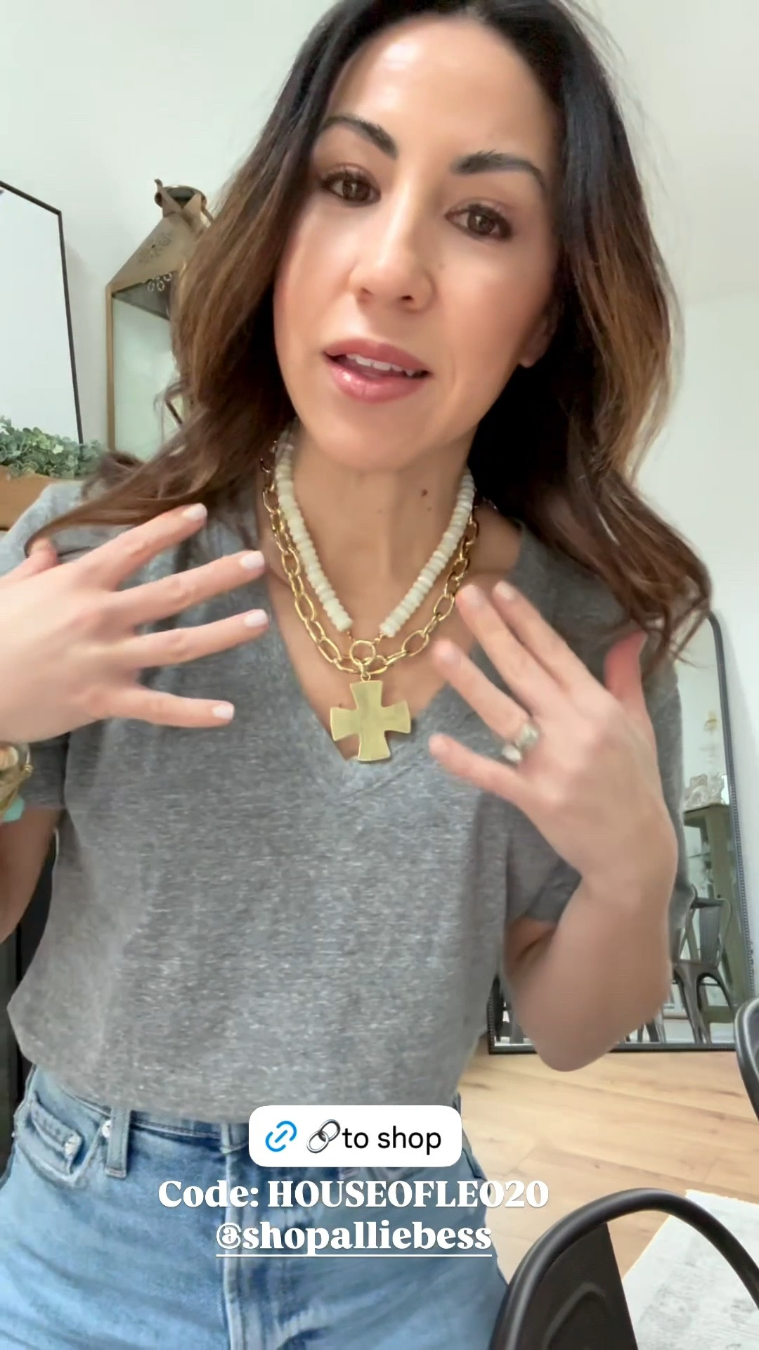 Code: HOUSEOFLEO20. It’s live! My spring jewelry collection with @shopalliebess is finally available to shop.

Spring jewelry, spring, bracelets, beaded bracelets, bracelet stack, cross charm, cross necklace, statement necklace.





#LTKSaleAlert #LTKOver40