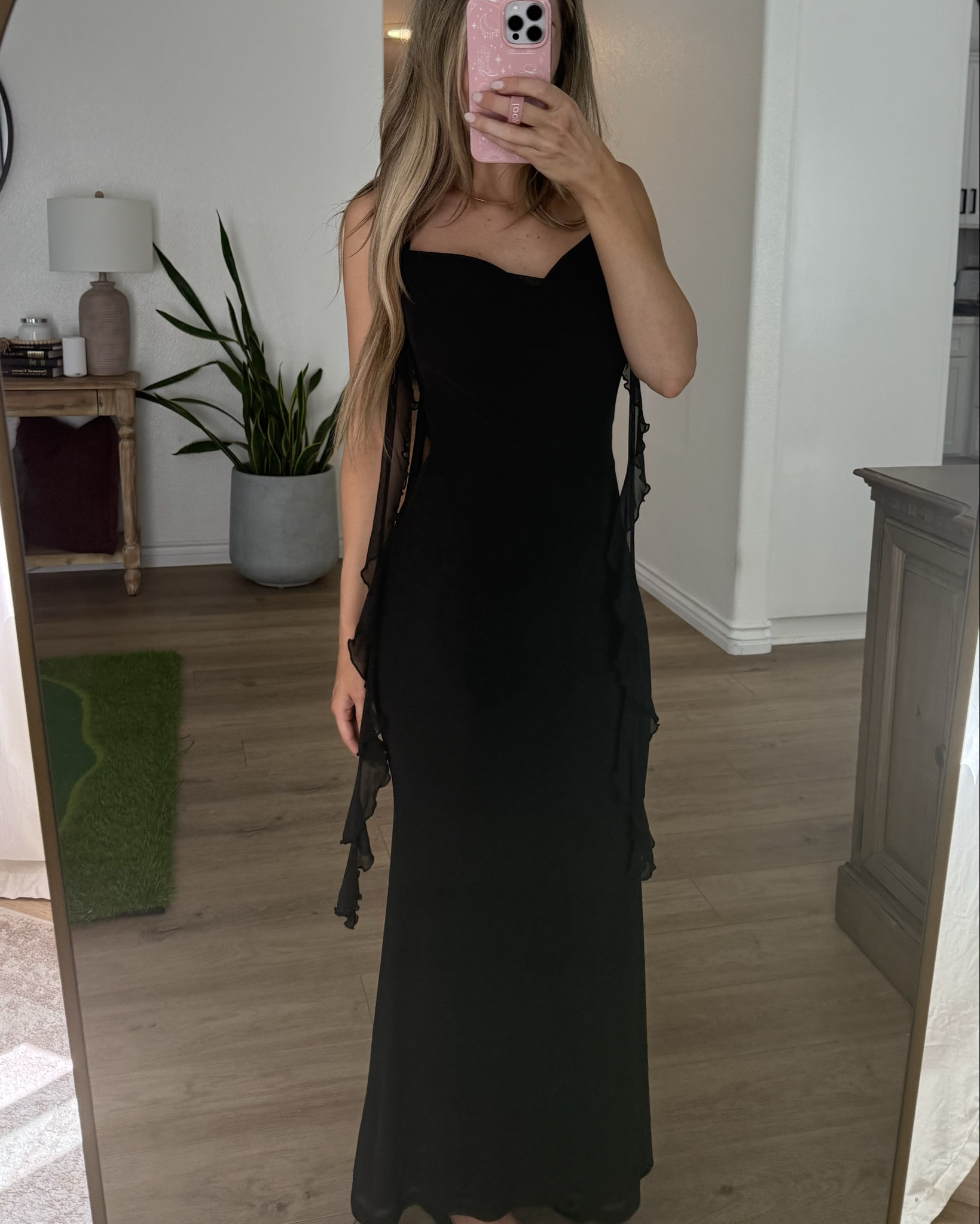 Amazon black Formal Dresses for Women Wedding Guest Dresses Summer Maxi Dress Sleeveless Mesh Ruffle Cocktail Bodycon Dress - TTS I’m in a small 

#LTKStyleTip #LTKWedding #LTKFindsUnder50