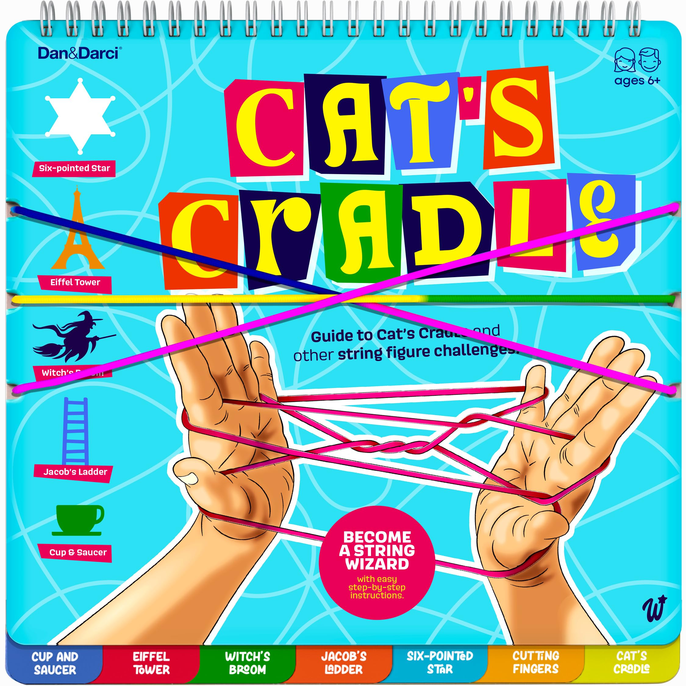 Dan&Darci Cat’s Cradle String Game Book w/String - Step by Step Illustrated Guide - Gifts for 8... | Amazon (US)