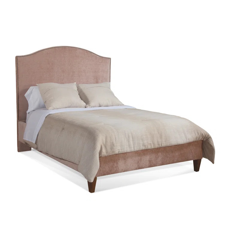 Madison Upholstered Bed With Nickel Nailhead | Birch Lane