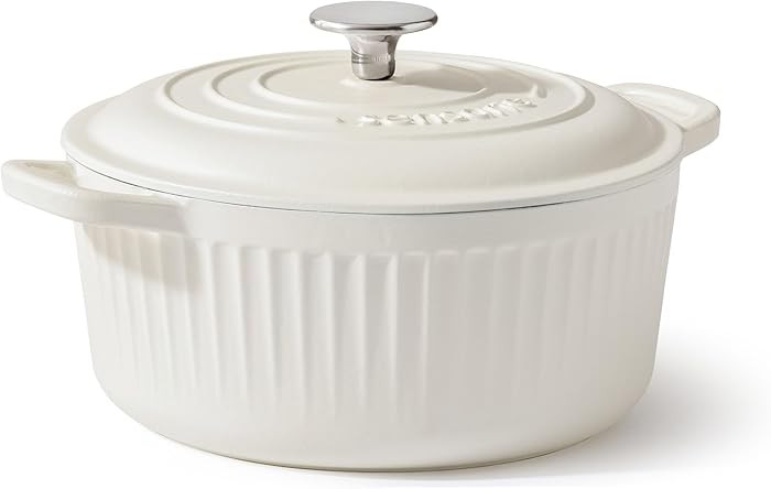 SENSARTE Enameled Cast Iron Dutch Oven 3.5 Quart Nonstick Casserole Cooking Pot with Lid Dual Han... | Amazon (US)