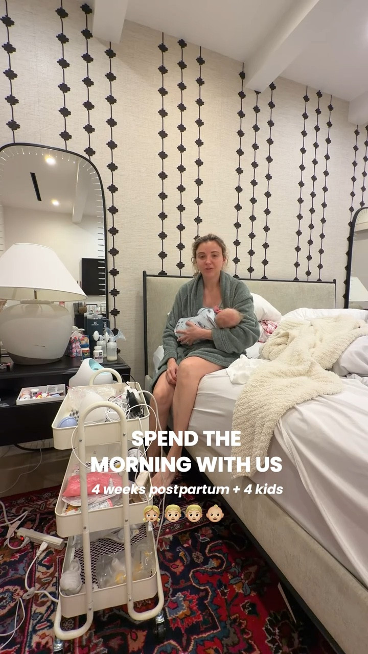 Spend the morning with us! 4 weeks postpartum + 4 kids 💕

#LTKmomlife #LTKdayinmylife