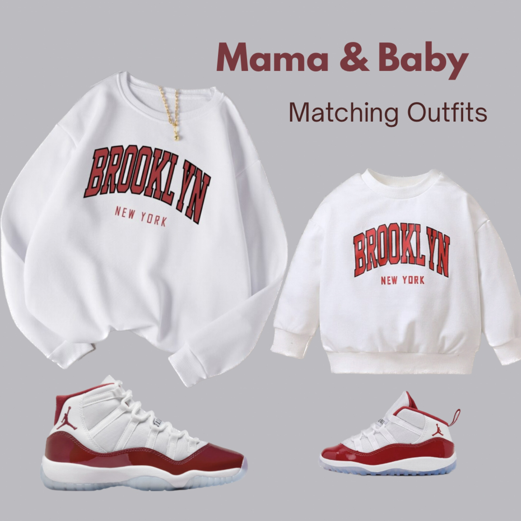 Childrens fashion, toddler clothes, baby boy style, baby girl style, fall fashion Inspo, matching outfits, mother and son matching outfit, mom and baby matching, baby matching outfit, toddler boy fashion, toddler girl clothes, toddler shoes, baby boy sneakers, baby sneakers, baby style, baby winter clothes, winter fashion 2022, baby clothes, matching outfits, mom and son matching outfits, baby Nikes, baby boy style, toddler swag, matching mom and baby outfits, Jordan 11, Jordan retro 11, red and white Jordan 11, baby Jordans

#LTKbaby #LTKshoecrush #LTKstyletip