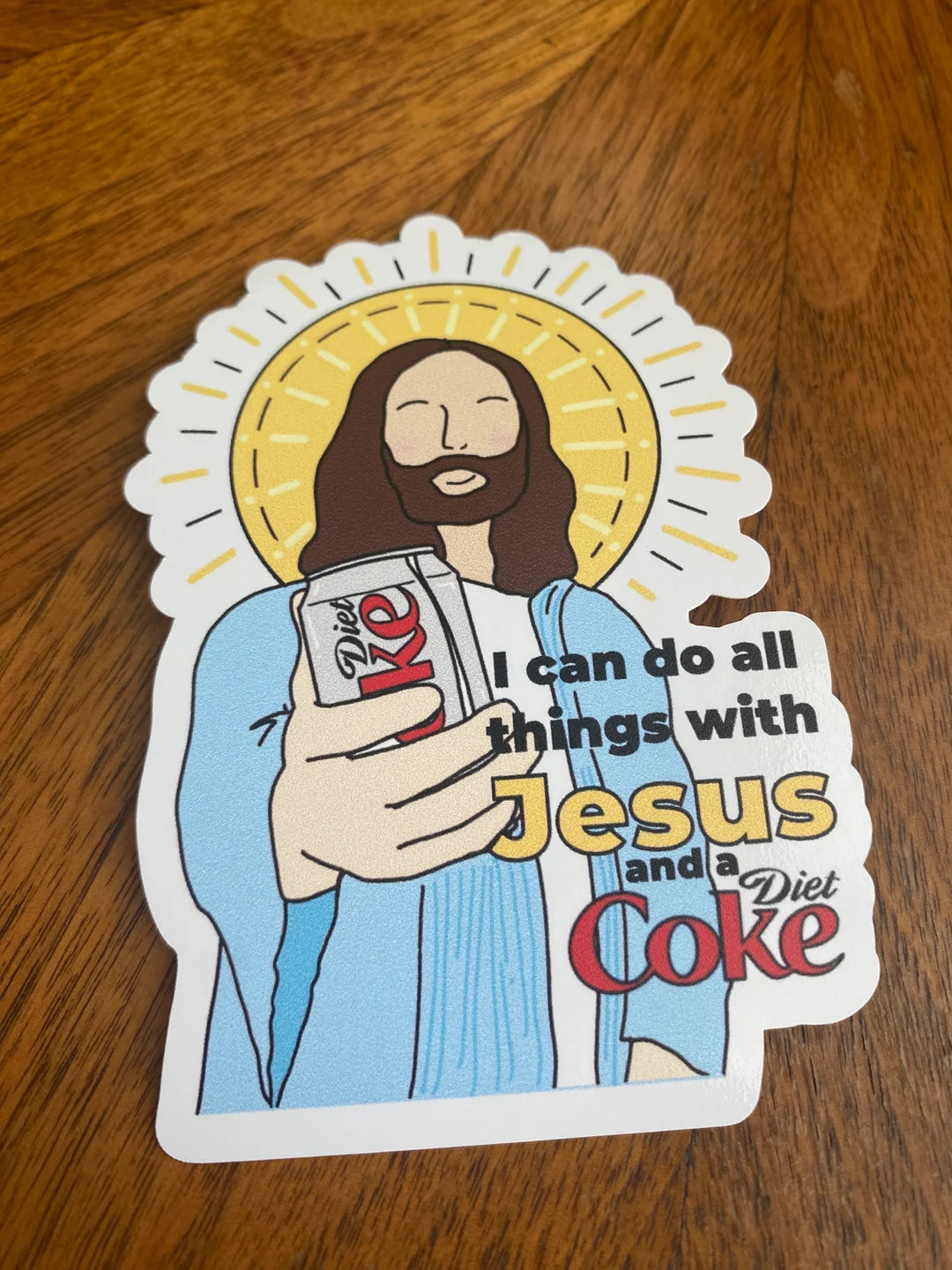 I Can Do All Things With Jesus and Diet Coke High Quality vinyl sticker | Etsy (US)