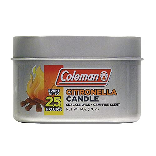 Coleman Campfire Citronella Candle with Wooden Crackle Wick - 6 oz | Amazon (US)