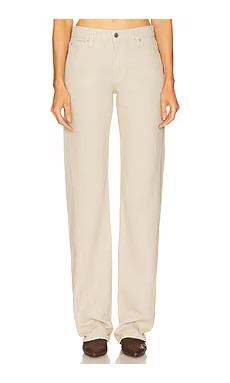 GRLFRND Graham Low Rise Straight Twisted Seam in Sandstone from Revolve.com | Revolve Clothing (Global)