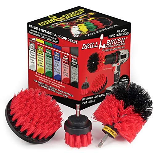 Drill Brush Attachment - Bathroom Surfaces Tub, Shower, Tile and Grout All Purpose Power Scrubber... | Amazon (US)