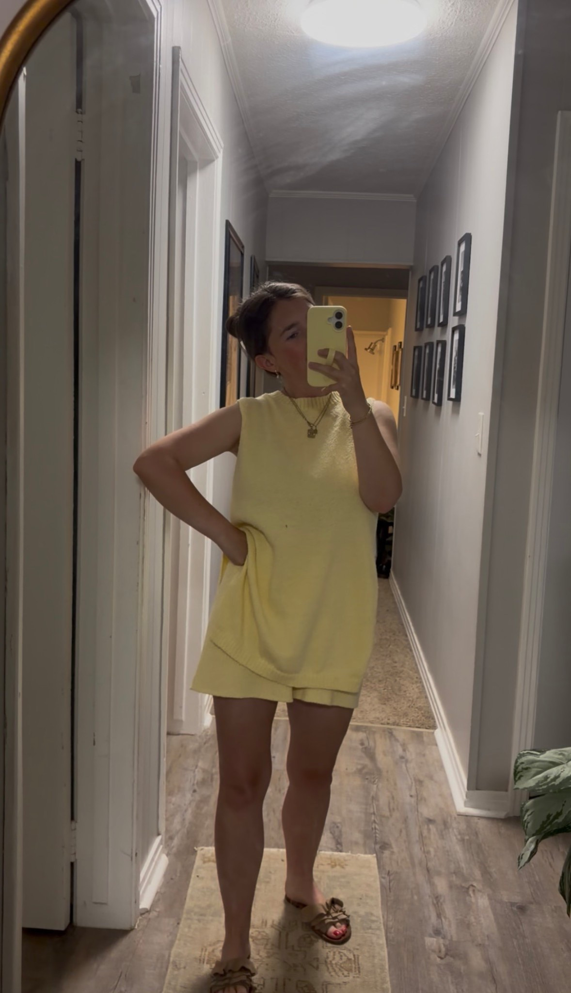 Matching set in butter yellow !? Yes ma’am thank you #matchingset #yellowset #dupe #freepeoplelookalike