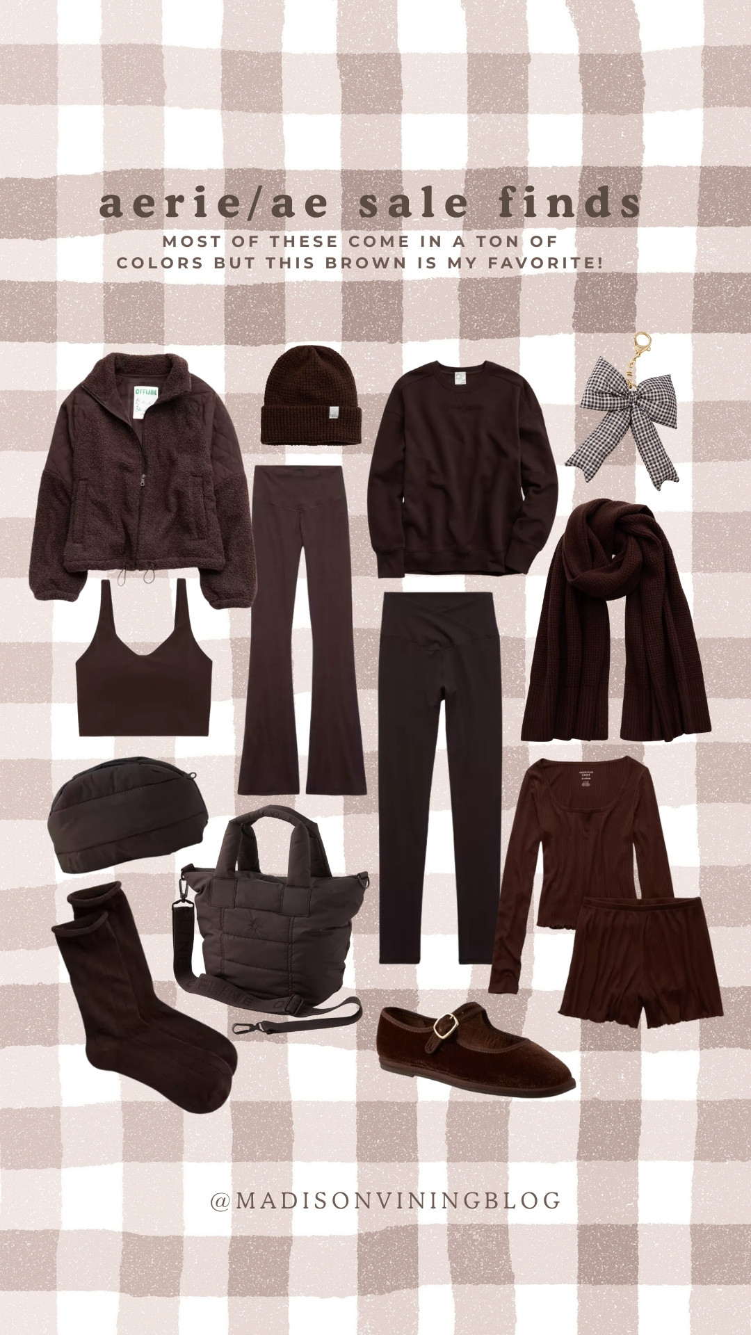 This brown color is perfect for fall and winter! Shop the Aerie/AE sale! 

 #LTKCyberWeek #LTKHoliday #LTKmomlife