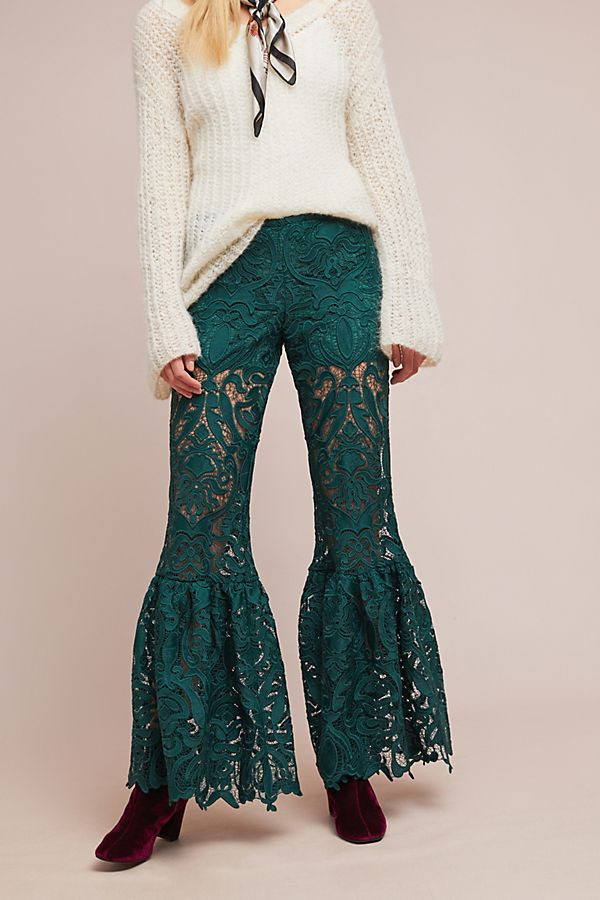 Anna Sui Baroque Lace Pants | Anthropologie (US)