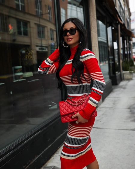 Affordable holiday outfit ideas
Walmart red stripe dress wearing an XS
Sweater dress
@walmartfashion #WalmartPartner #WalmartFashion


#LTKHoliday #LTKunder100 #LTKunder50