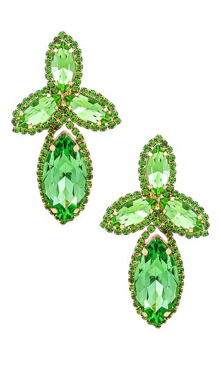 Open Arms Earrings in Lime | Revolve Clothing (Global)