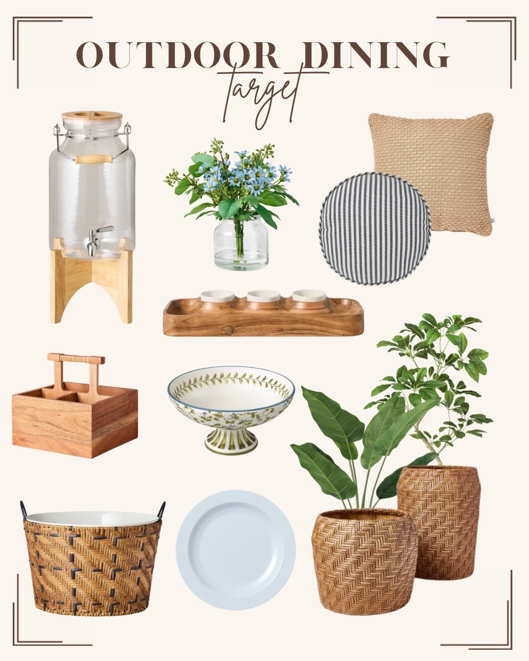 Outdoor dining finds from target // patio season 

#LTKHome