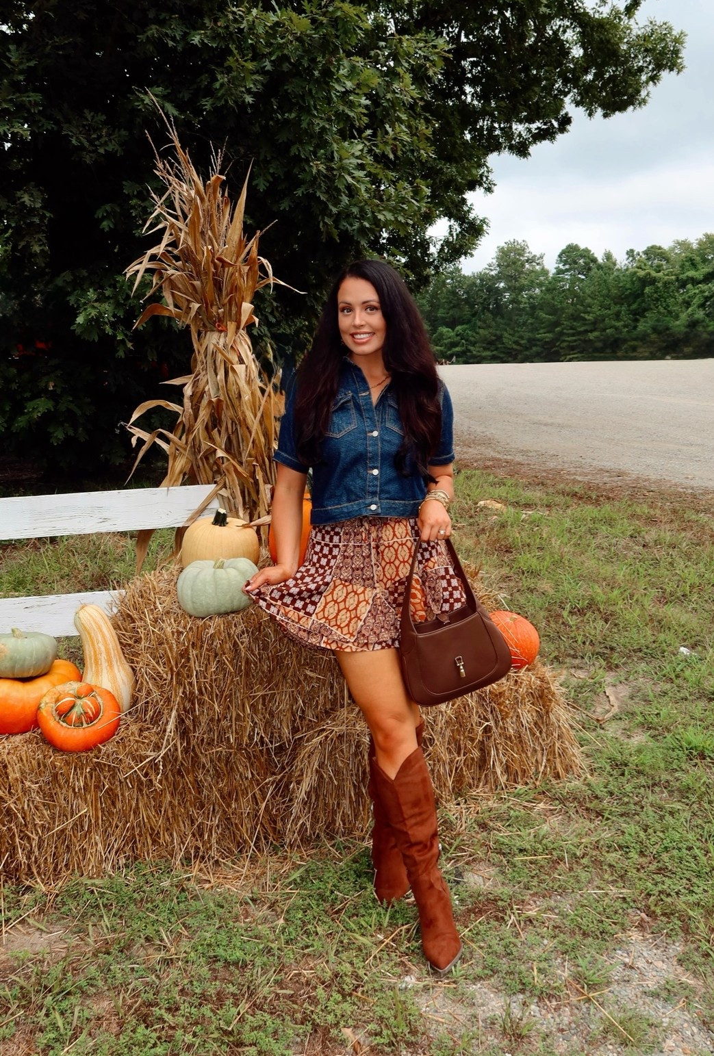 A perfect fall outfit— boho patterned mini skirt from Amazon (medium), denim top (medium), Amazon western suede boots (tts)

#LTKSaleAlert #LTKootd