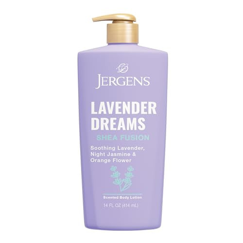 Jergens Shea Fusion Lavender Dreams Body Lotion, Scented Lotion, Moisturizer with Shea Butter and... | Amazon (US)