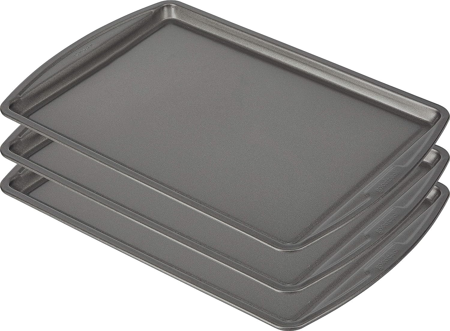GoodCook Everyday Nonstick 13” x 9” Standard Baking Sheet Set, 3 Pack | Walmart (US)