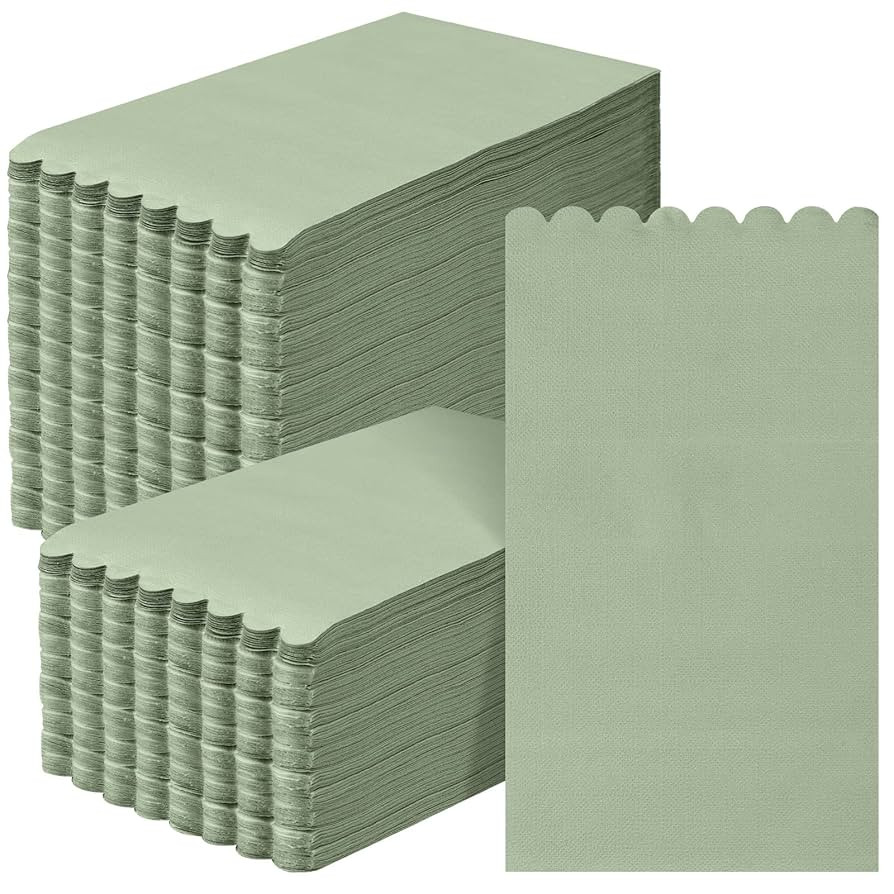 Glenmal 100 Pcs Paper Disposable Napkins 2 Ply Dinner Guest Cocktail Napkins Hand Towels for Wedd... | Amazon (US)