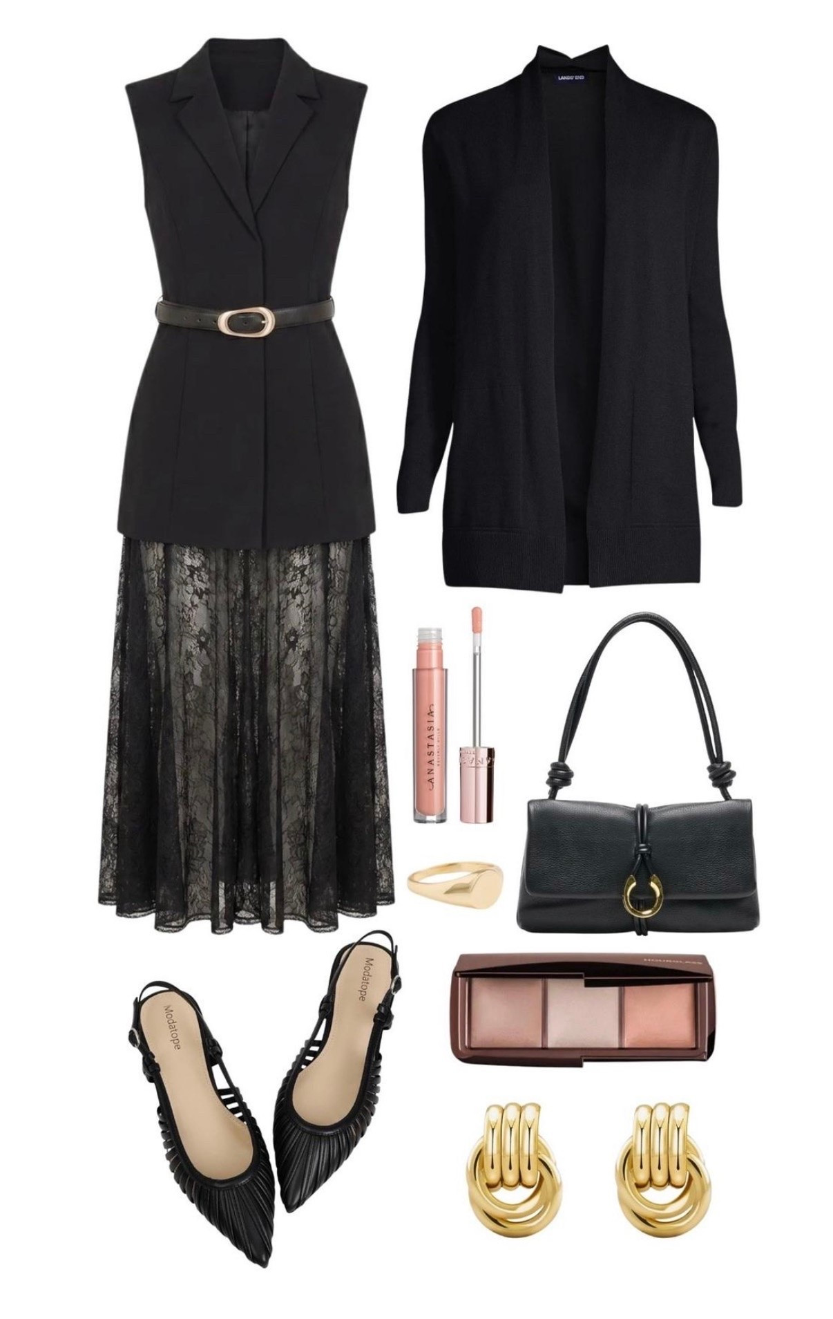 Love the black lace dress