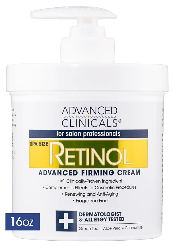 Advanced Clinicals Retinol Body Lotion Moisturizer Face Lotion & Body Cream | Crepey Skin Care Tr... | Amazon (US)