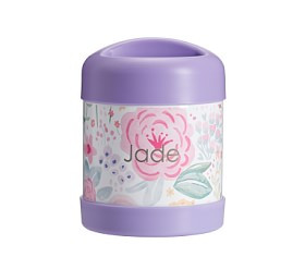 Mackenzie Lavender Floral Blooms Hot/Cold Container | Pottery Barn Kids