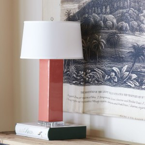 Ceramic Tower Lamp | Wisteria