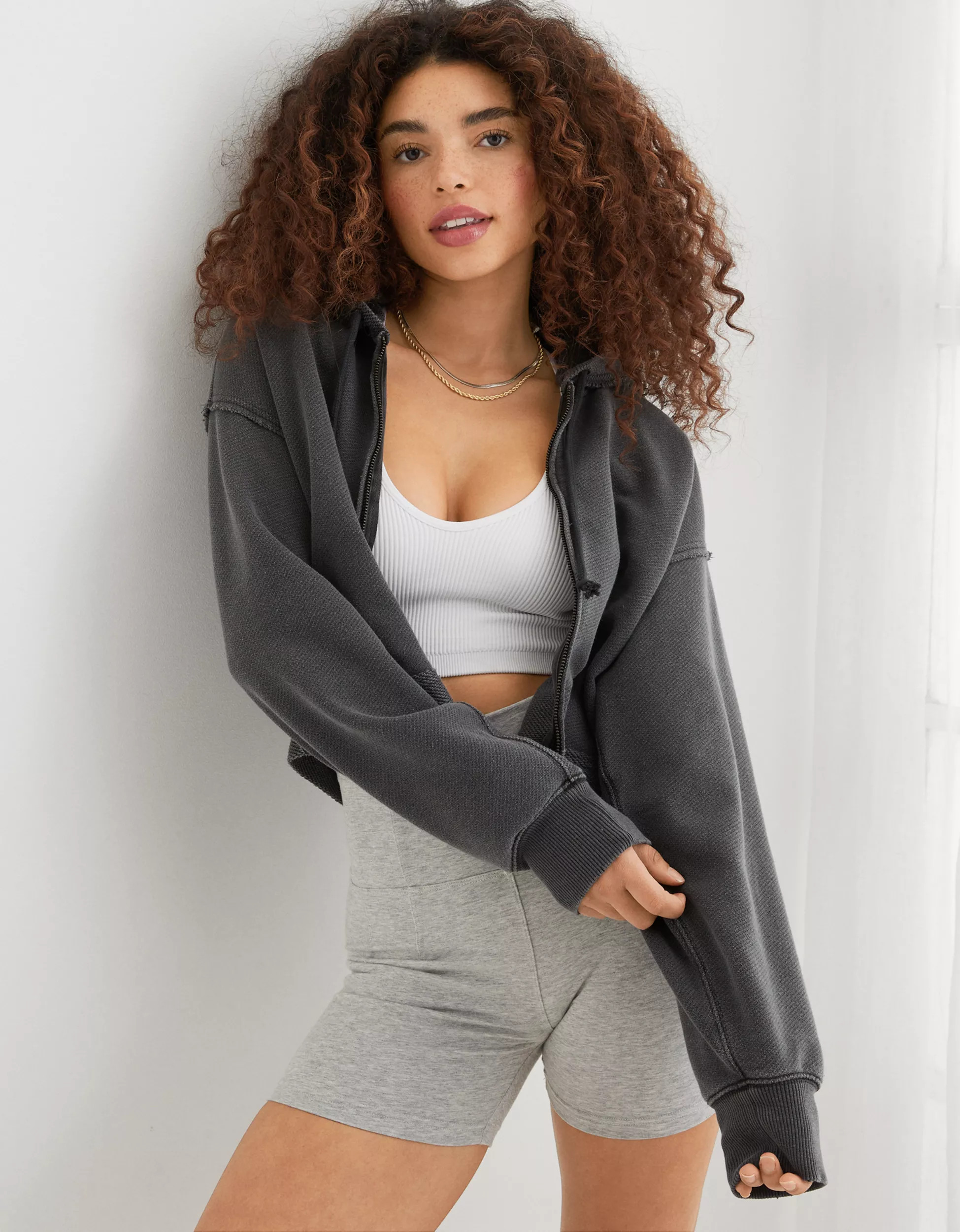 Aerie Beach Party Cropped Hoodie | Aerie