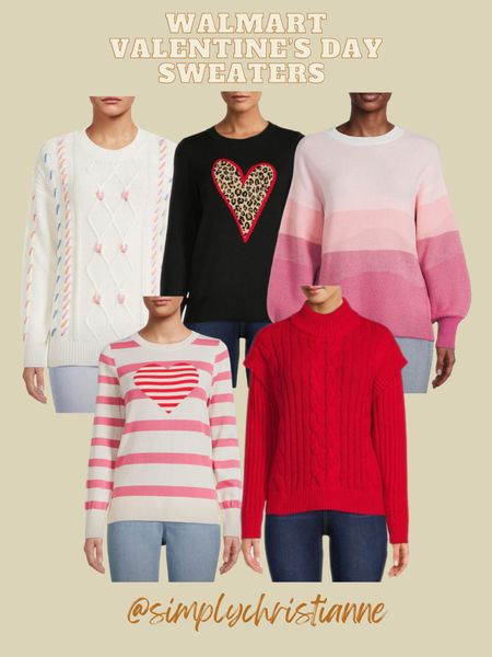 Walmart Valentine’s day sweaters 

#LTKunder50 #LTKFind #LTKSeasonal