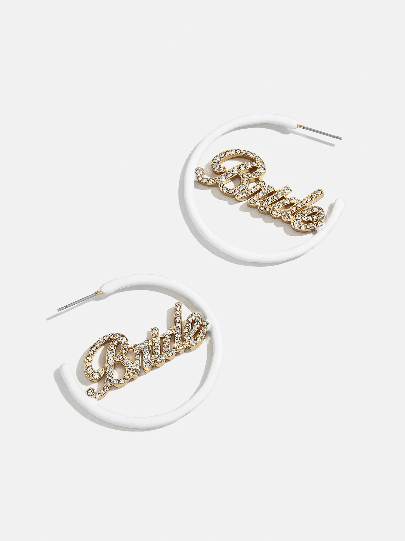 Wife of the Party Earrings - White/Gold | BaubleBar (US)