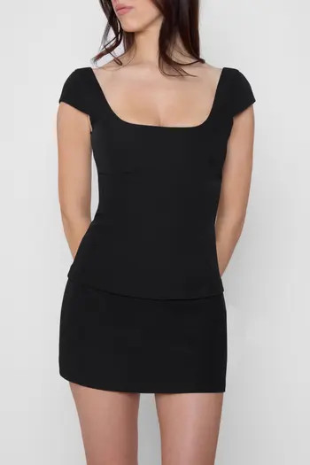 LEAU Classic Column Micro Mini Skirt | Nordstrom | Nordstrom