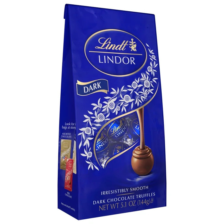 Lindt LINDOR Dark Chocolate Candy, 5.1 oz Bag | Walmart (US)